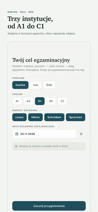 Trzy instytucje, od A1 do C1 — Zadania w formacie egzaminu, który naprawdę zdajesz.