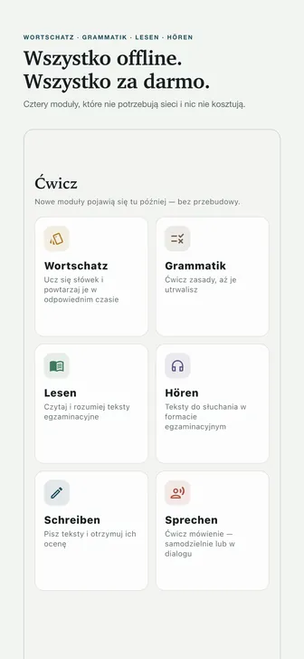 Wszystko offline. Wszystko za darmo. — Cztery moduły, które nie potrzebują sieci i nic nie kosztują.