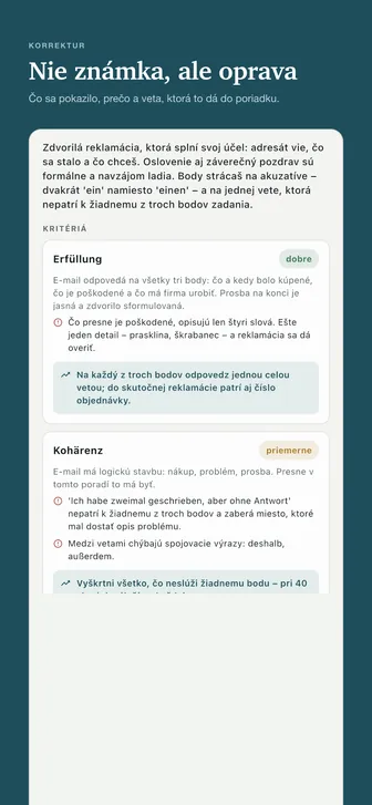Nie známka, ale oprava — Čo sa pokazilo, prečo a veta, ktorá to dá do poriadku.